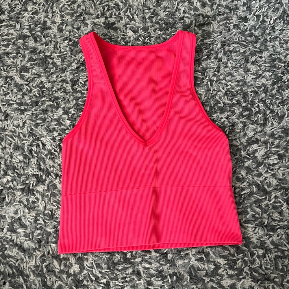 Athleta NWOT Aurora Seamless Crop Rib Tank Size XXS